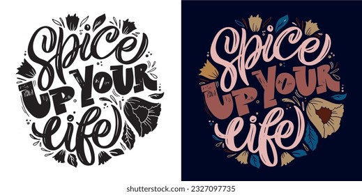 Handwritten lettering quotes, unique typography design element for greeting cards, decoration, prints and posters.
