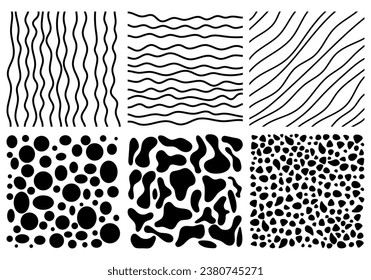 Handwritten Lines and strokes in different styles. Perfect for lettering and texture.