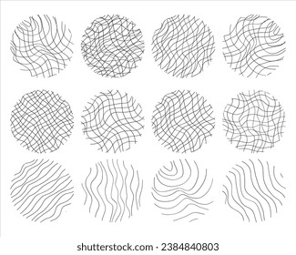 Handwritten Lines and strokes in different styles. Perfect for lettering and texture.