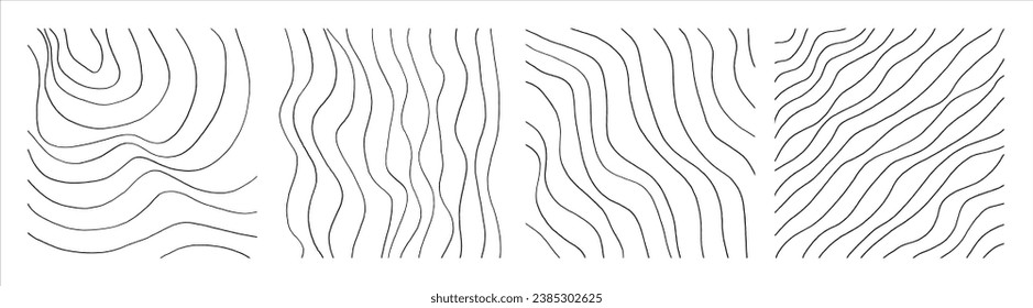 Handwritten Lines and strokes in different styles. Perfect for lettering and texture.