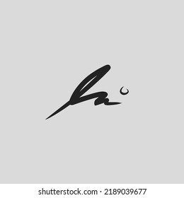 handwritten logo for identity, signature vector