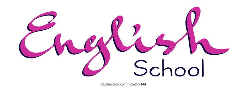 A handwritten logo for some English teaching school