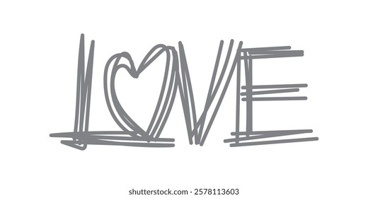 handwritten love typography with heart, love text with heart for valentine's day, calligraphy love font outline, love typography for valentine, lovely text hand drawn