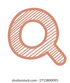 Letra minúscula q Vector
