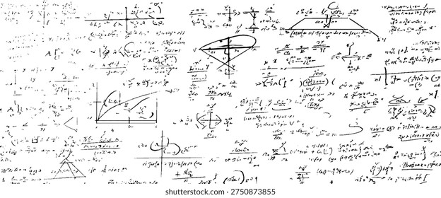 Handwritten mathematical equations and diagrams on a white background