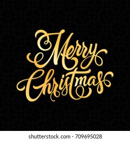 Handwritten Merry Christmas Lettering