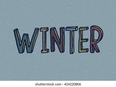 handwritten message(winter)