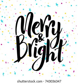 Handwritten modern brush lettering. Handwriting script quote. Vector element for design.