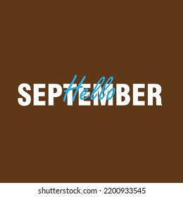 Handwritten month names: December, September October November December bold words for calendars and organizers Vector