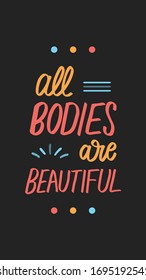 Handwritten motivational fitness quote. Print for inspiring poster, t-shirt, bag, logo, greeting postcard, flyer, sticker, sweatshirt, cups.