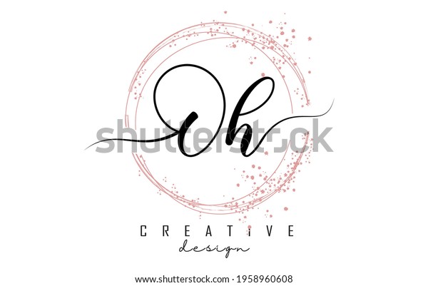 handwritten-oh-o-h-letter-logo-stock-vector-royalty-free-1958960608