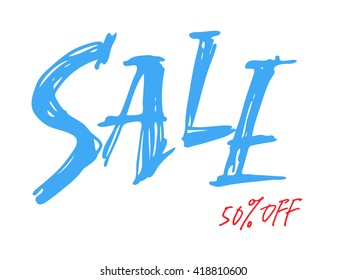 Handwritten SALE - Vector EPS