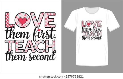 Handwritten Script and Bold Font Teacher Quote T-Shirt Design