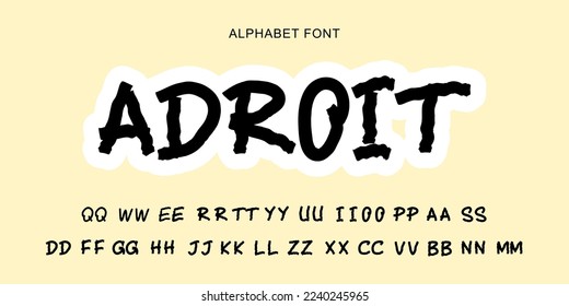 Handwritten Script font alphabet. Minimal modern urban fonts for logo, brand etc. Typography typeface uppercase lowercase and number. Vector illustration.Abstract. Fashion font alphabet