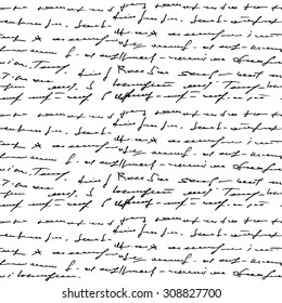 Handwritten seamless background. Vector