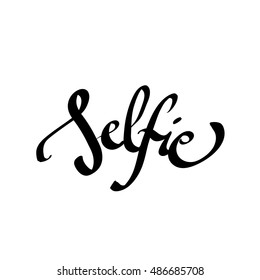 Handwritten Selfie vector 