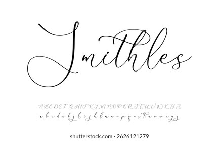 Handwritten Signature Editable Text Effect Template 