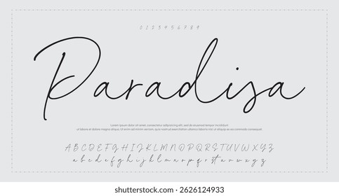 Handwritten Signature Editable Text Effect Template 
