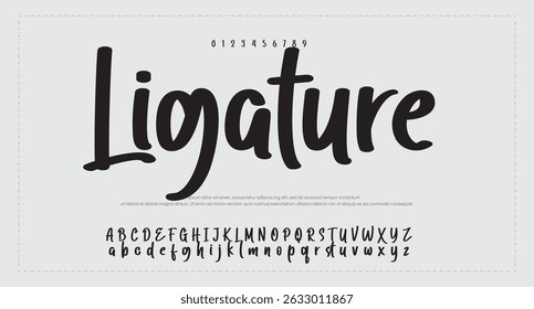 Modelo de efeito de texto editável de assinatura manuscrita