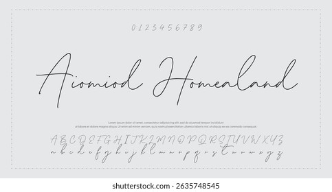 Plantilla de efectos de texto editable con firma manuscrita 