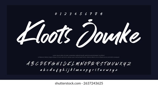 Handwritten Signature Editable Text Effect Template 