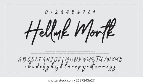 Handwritten Signature Editable Text Effect Template 