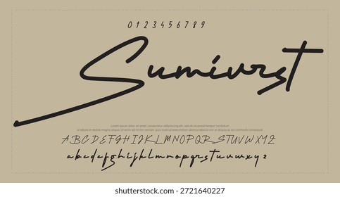 Modelo de efeito de texto editável de assinatura manuscrita 