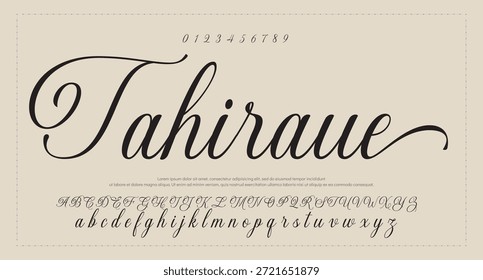 Modelo de efeito de texto editável de assinatura manuscrita
