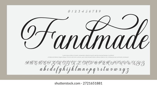 Modelo de efeito de texto editável de assinatura manuscrita