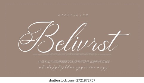 Modelo de efeito de texto editável de assinatura manuscrita