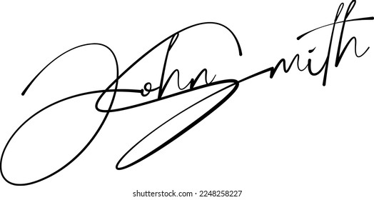 Handwritten signature for signed papers and documents.