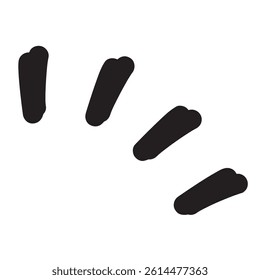 Handwritten simple awareness line and manga symbol. 1 piece.