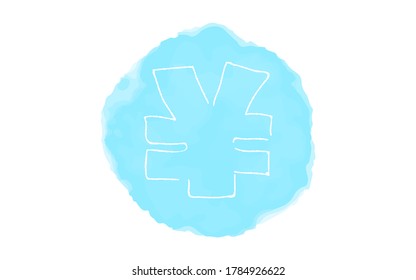 Ilustración de icono simple manuscrita: Marca circular