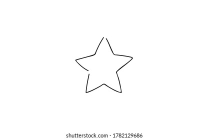 Handwritten simple icon illustration: Star