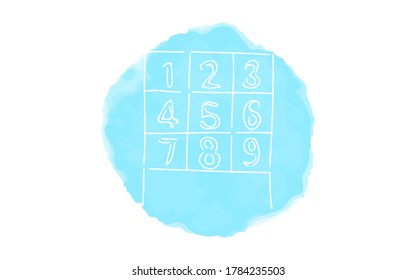 Handwritten simple icon illustration: Struck Out