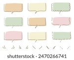 Handwritten speech bubble (bumpy line), vector illustration