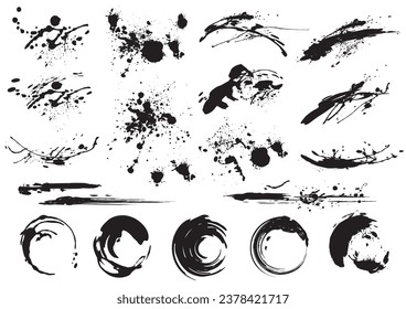 Conjunto de material táctil manuscrito con tinta plana