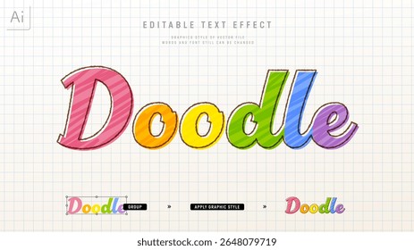 Efecto de texto de diseño de impresión escalonada escrita a mano. Plantilla de estilo gráfico editable.