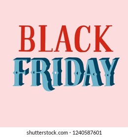 Handwritten style of Black Friday typography