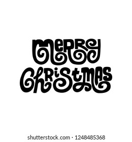Handwritten style font, Christmas theme, text card, poster, t-shirt lettering print