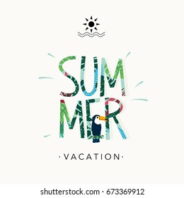 Handwritten summer logo