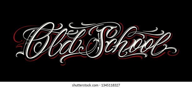 Is handwritten tattoo calligraphic font for you and yours. Scale to any size