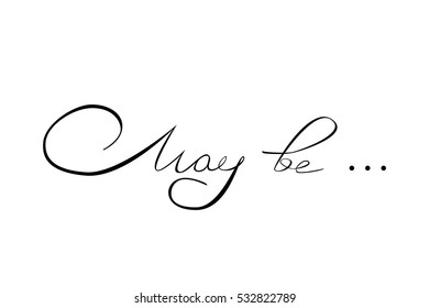 handwritten text inscription may be