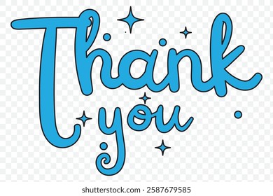 handwritten thank you note vector 