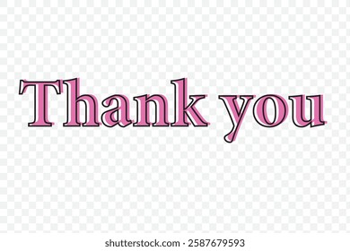  handwritten thank you note vector 