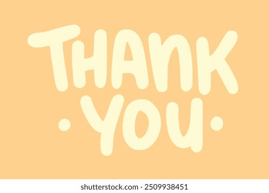 Handwritten Thank you lettering for greeting, colorful typography, lettering collection