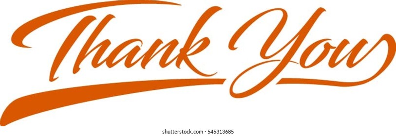 Handwritten thank you Note