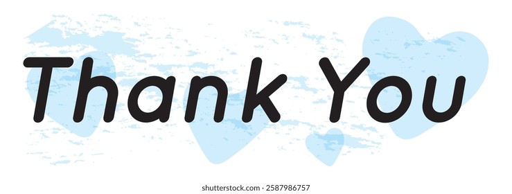 handwritten thank you note vector