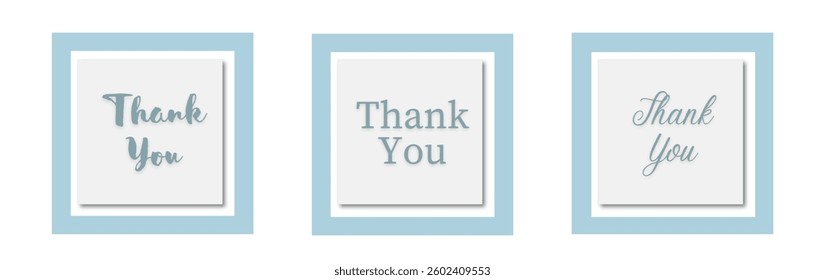 Handwritten thank you note vector