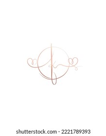 A handwritten touch equally charming and elegant letter F vector logo template